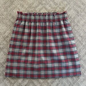 J. Crew Plaid Wool Skirt